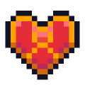 Golden Heart item sprite